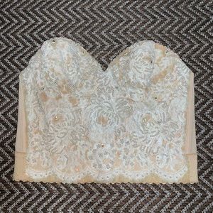 beaded corset top